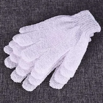 Hotop Dual-sided Exfoliating Shower Gloves for All Ages