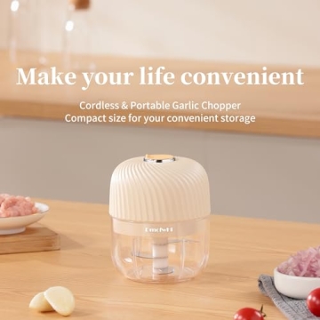 DmofwHi Garlic Chopper, USB Rechargeable, Mini Food Chopper