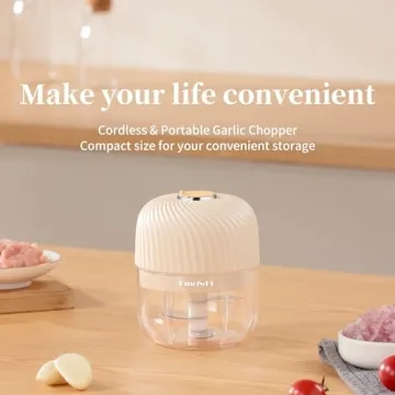 DmofwHi Garlic Chopper, USB Rechargeable, Mini Food Chopper
