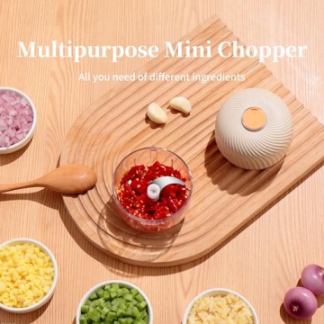 DmofwHi Garlic Chopper, USB Rechargeable, Mini Food Chopper