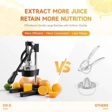 CO-Z Manual Citrus Juicer for Effortless Fresh Juice
