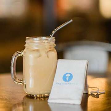 Reusable Silicone Drinking Straws - 12 Piece Eco-Friendly Set