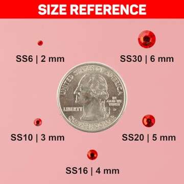 11000Pcs Red Rhinestones with Precision Glue for Crafts