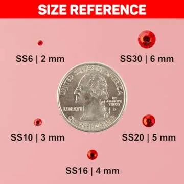11000Pcs Red Rhinestones with Precision Glue for Crafts