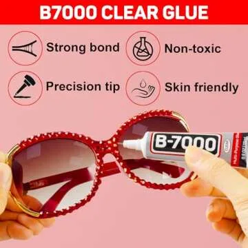 11000Pcs Red Rhinestones with Precision Glue for Crafts