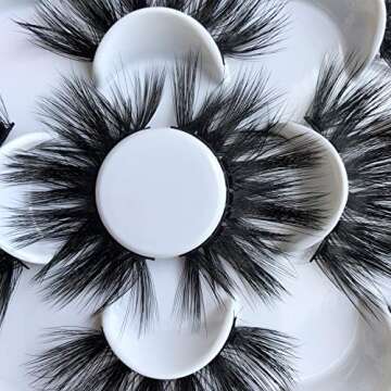 3D Mink 25mm False Eyelashes for Dramatic Makeup