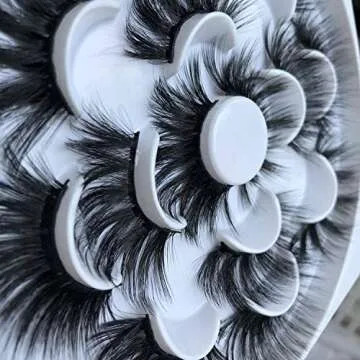 3D Mink 25mm False Eyelashes for Dramatic Makeup