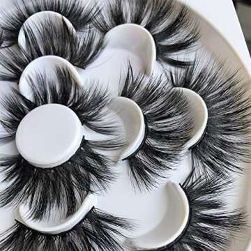 3D Mink 25mm False Eyelashes for Dramatic Makeup