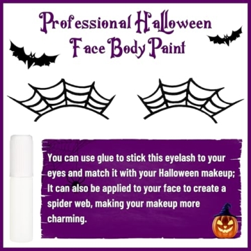 BOBISUKA Halloween Spider Face Paint Kit for All Ages