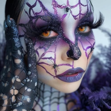 BOBISUKA Halloween Spider Face Paint Kit for All Ages