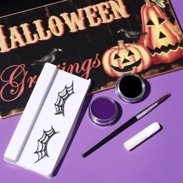 BOBISUKA Halloween Spider Face Paint Kit for All Ages
