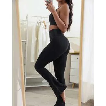 CRZ YOGA Butterluxe High Waist Mini Flared Leggings for Women