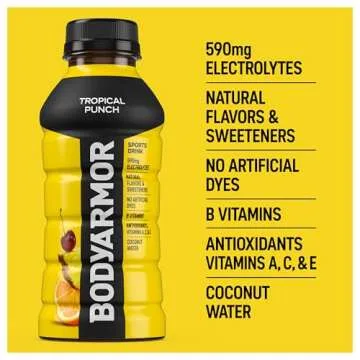 BODYARMOR Tropical Punch Sports Drink - 12 fl oz (Pack of 8)