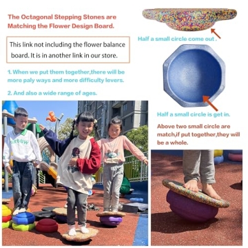 Balance Stepping Stones for Kids(6pcs/set),Kids Stepping Stones,Toddler Stepping Stones,Stepping Stones for Toddlers,Balance Stepping Stones Kids,Sensory Stepping Stones,Kids Stepping Stones Balance