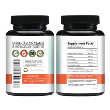 5-in-1 Organic Ceylon Cinnamon Capsules for Health Boost