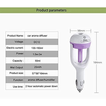 MIGHTYDUTY Car Air Humidifier Essential Oil Diffuser