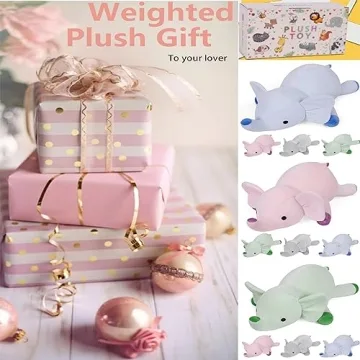 WeBingo 24" Elephant Weighted Plush Animal for Comfort