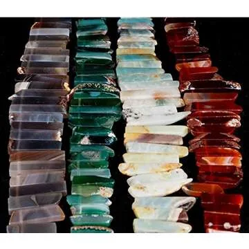 Natural Amethyst Crystal Point Beads for Jewelry Making