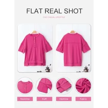 SHEWIN Trendy Cotton Short Sleeve Oversized T-Shirt