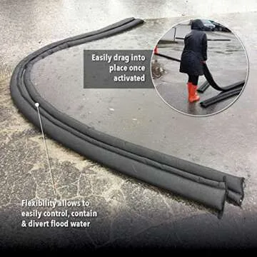 Quick Dam QD65-2 Water Flood Barrier Bags, 2-Pack Bundled