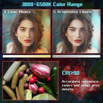 Eicaus 100 LED Rechargeable Selfie Phone Light with Clip,Camera Fill Light for Pictures,Video iPhone...