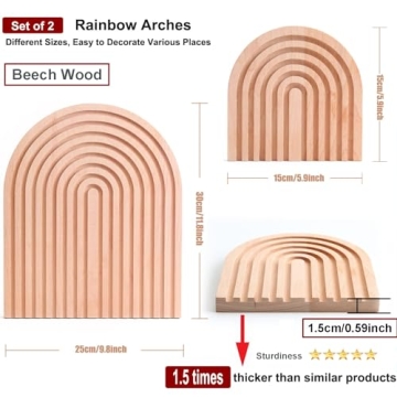 Homtik Rainbow Arch Decor Set - Modern Aesthetic Accent