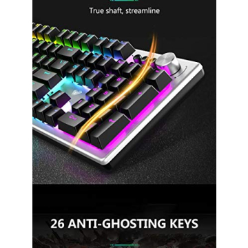 Rainbow Backlit Mechanical Keyboard and Mouse Combo