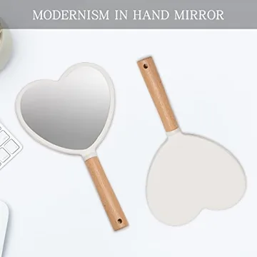 YEAKE Elegant Portable Handheld Mirror for Makeup and Travel