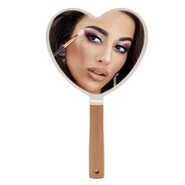 YEAKE Elegant Portable Handheld Mirror for Makeup and Travel