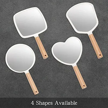 YEAKE Elegant Portable Handheld Mirror for Makeup and Travel