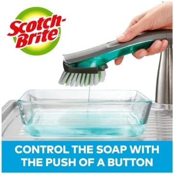 Scotch-Brite Non-Scratch Dish Brush With Soap Control