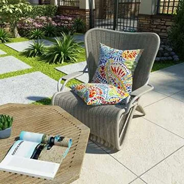 LVTXIII 18 x 18 Outdoor Throw Pillow Cover Set - Modern Style