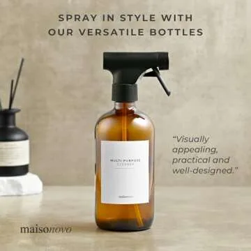 MAISONOVO Glass Spray Bottles Set - Stylish & Durable
