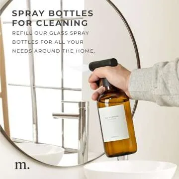 MAISONOVO Glass Spray Bottles Set - Stylish & Durable