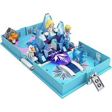 LEGO Disney Frozen 2 Elsa and The Nokk Storybook Adventures Building Toy 43189 Movie-Inspired Frozen Toy Set, Gift Idea for Kids Boys Girls Age 5+, Portable Travel Toy with Micro Dolls and Olaf Figure