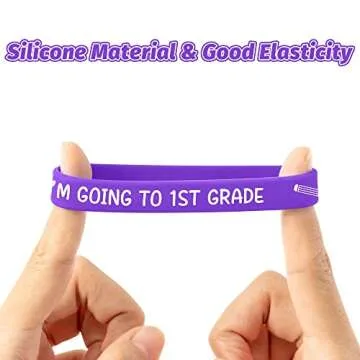 WATINC Colorful Graduation Silicone Bracelets Set for Kids