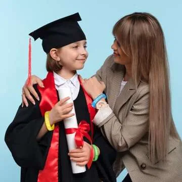 WATINC Colorful Graduation Silicone Bracelets Set for Kids