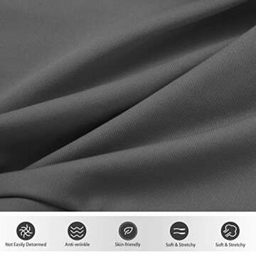 Haysandy Satin Hair Wrap 4 Pieces Pineapple Sleeping Cap Sleep Protector No Fading Head Cover Sleeve for Frizzy Natural Curly Hair, Back Opening (Black, Khaki, Light Gray, White)