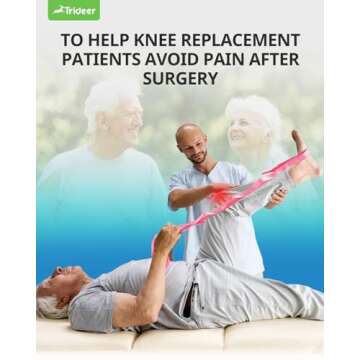 Trideer Stretching Strap Yoga Strap Physical Therapy for Home Workout, Exercise, Pilates and Gymnastics, 10 Loops Non-Elastic Stretch Bands with Aesthetic Packaging for Women & Men (Pink)