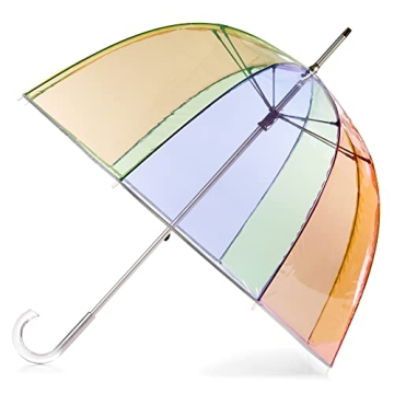 Totes Adult Clear Bubble Umbrella - Lightweight & Wind Resistant, 51" Canopy
