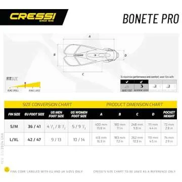 Cressi Bonete Pro Dry Snorkeling Set for All Ages