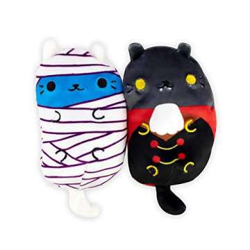 Cats vs Pickles Scary Collection 4-Pack - Fun Plush Toys