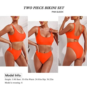 High Waisted Cheeky Bikini Set for Women - Stylish Swimwear
