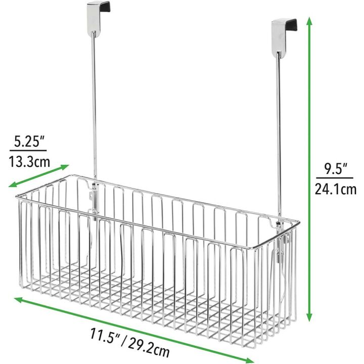 Bathroom Storage Organizer Over Cabinet - Chrome