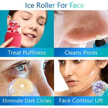 PASNOWFU Ice Cube Face Roller - Reusable Skincare Tool