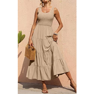 PRETTYGARDEN Women's Flattering Maxi Sundress for Summer