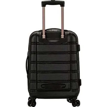Rockland Melbourne Lightweight Hardside Spinner Luggage in Pink