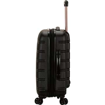 Rockland Melbourne Lightweight Hardside Spinner Luggage in Pink