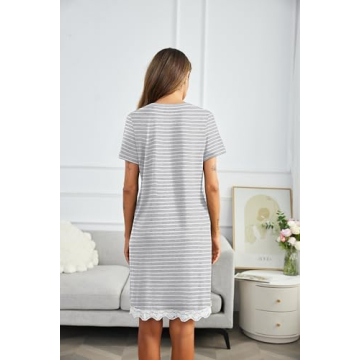 Ekouaer Comfortable Women’s Nightgown - Sleep Shirt for All