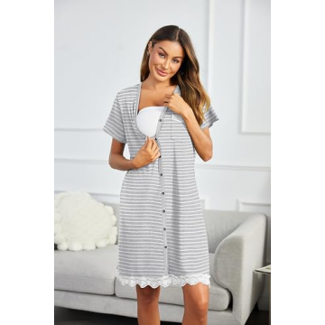 Ekouaer Comfortable Women’s Nightgown - Sleep Shirt for All